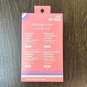 SPASCRIPTIONS Youth Reset Lip Oil + Balm Duo- Cherry & Strawberry